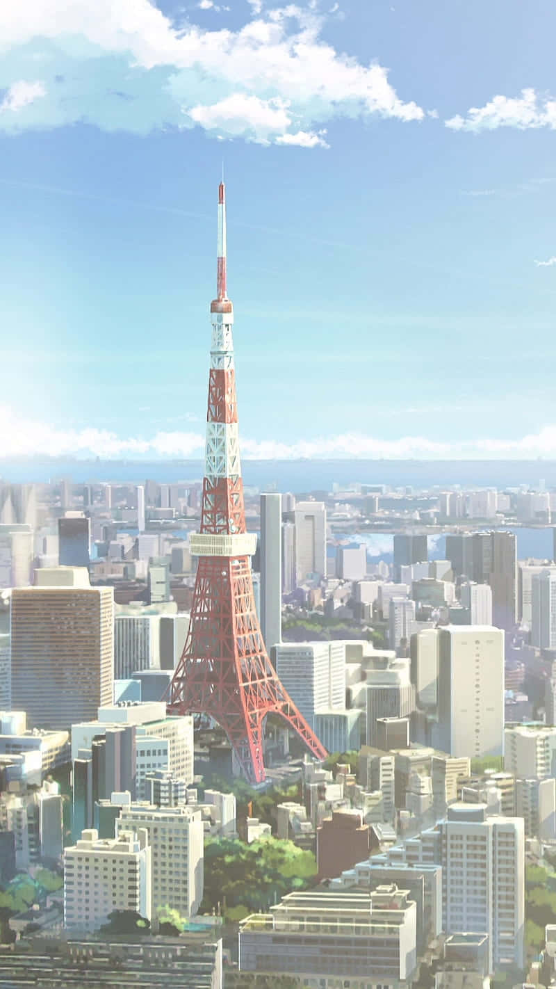 Tokyo Anime Tower Aerial View Wallpaper