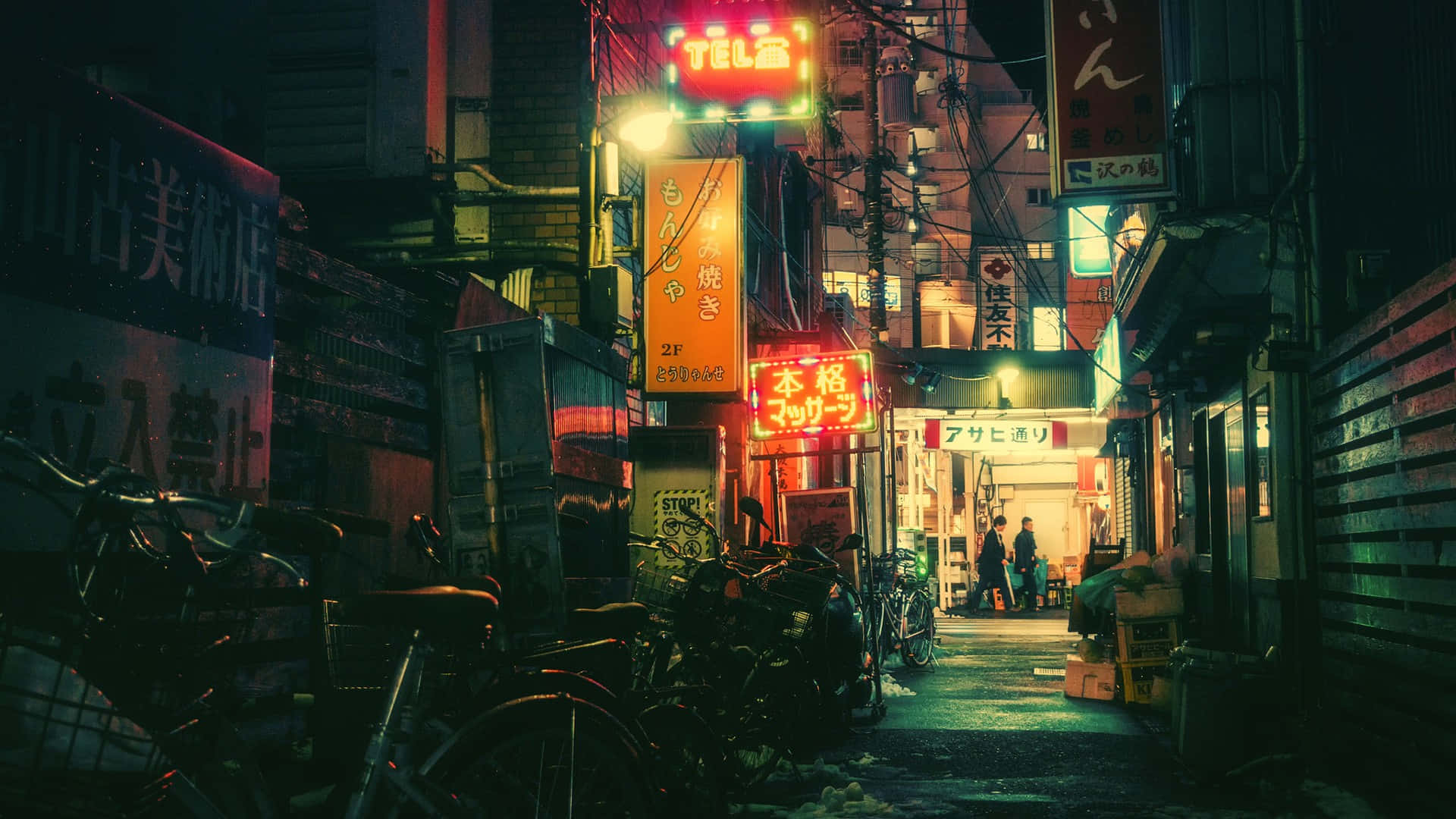 Download Tokyo Background Dark Tokyo Alley | Wallpapers.com