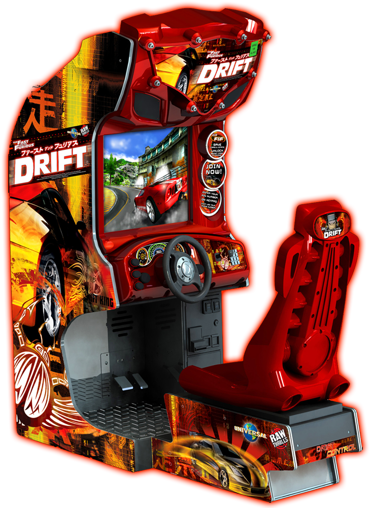 Tokyo Drift Arcade Racing Game Machine PNG