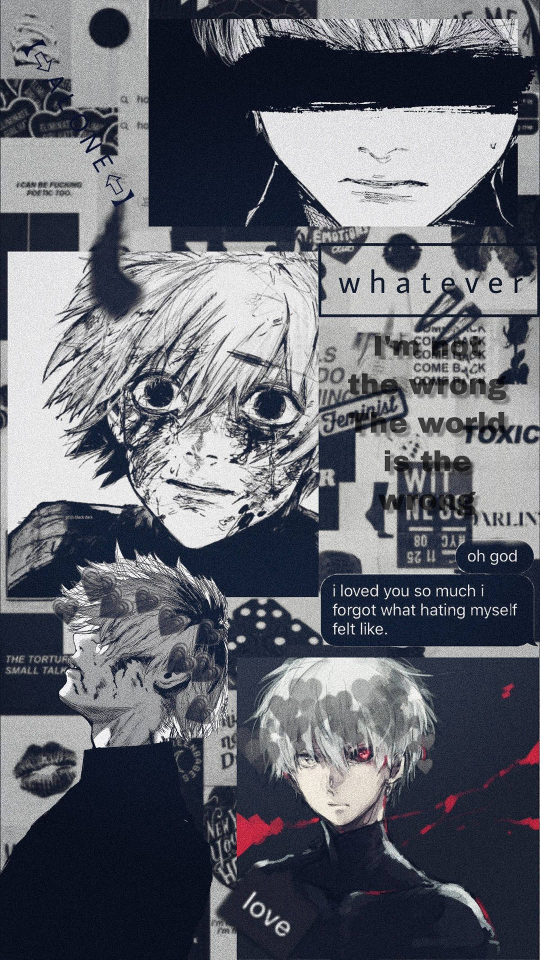 Take a journey through a Tokyo Ghoul Aesthetic Wallpaper