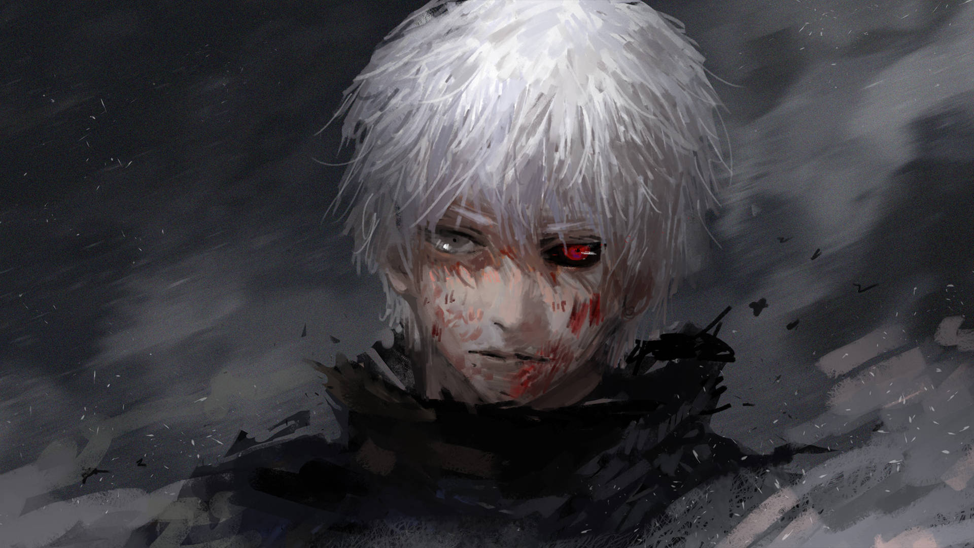 Tokyo Ghoul Aesthetic With A Wounded Ken Wallpaper