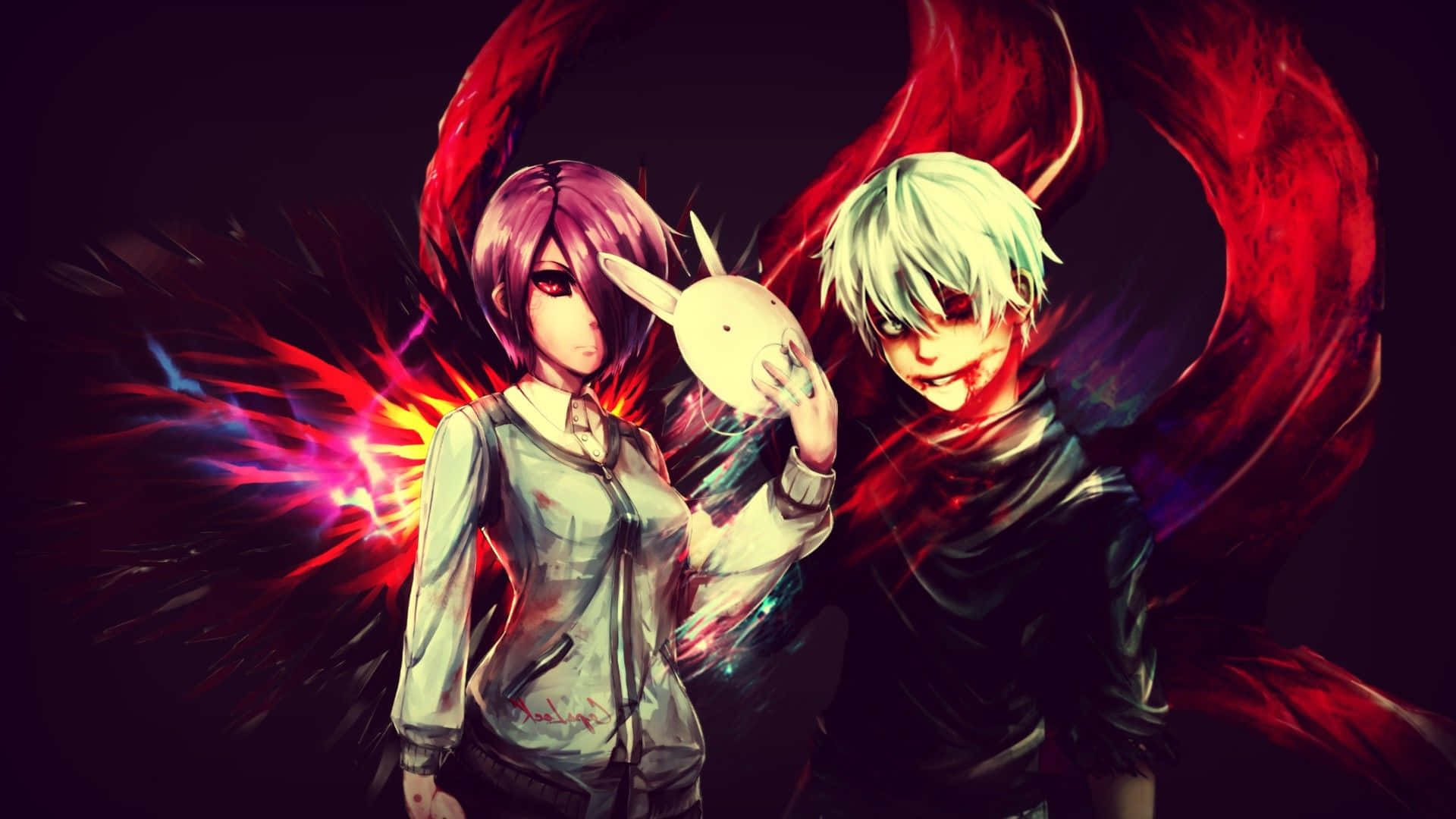 Kaneki And Touka Love (Tokyo Ghoul) Live Wallpaper