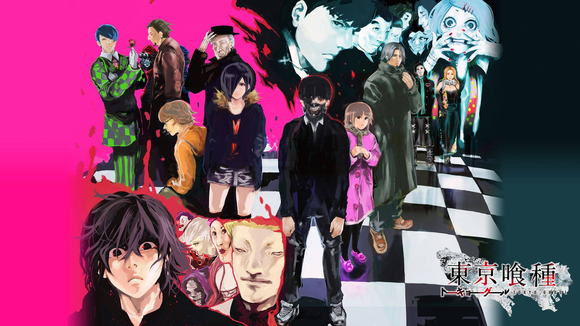 Tokyo Ghoul Characters Cool Poster Wallpaper
