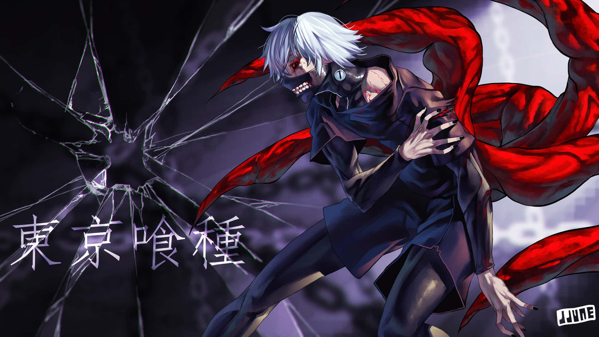 Explore The World Of Tokyo Ghoul On Your Desktop Wallpaper