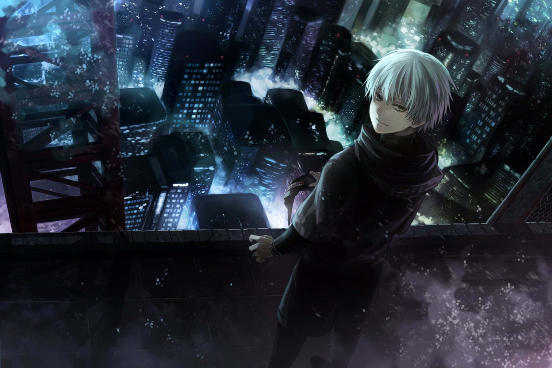 Kaneki's Transformation Into The One-eyed Ghoul In The Tokyo Ghoul Universe. Wallpaper