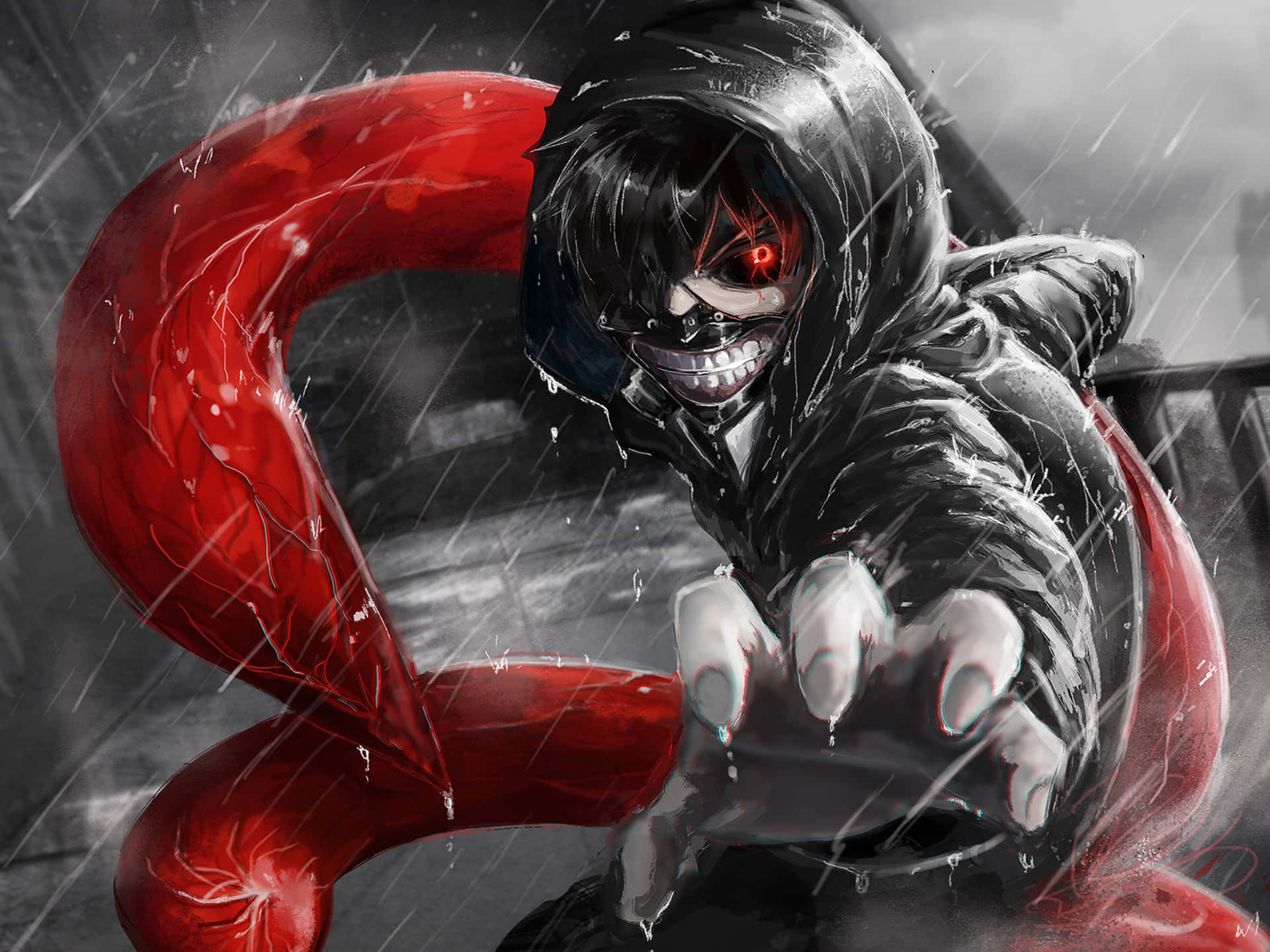 Experience The Surreal World Of Tokyo Ghoul On Your Desktop Wallpaper