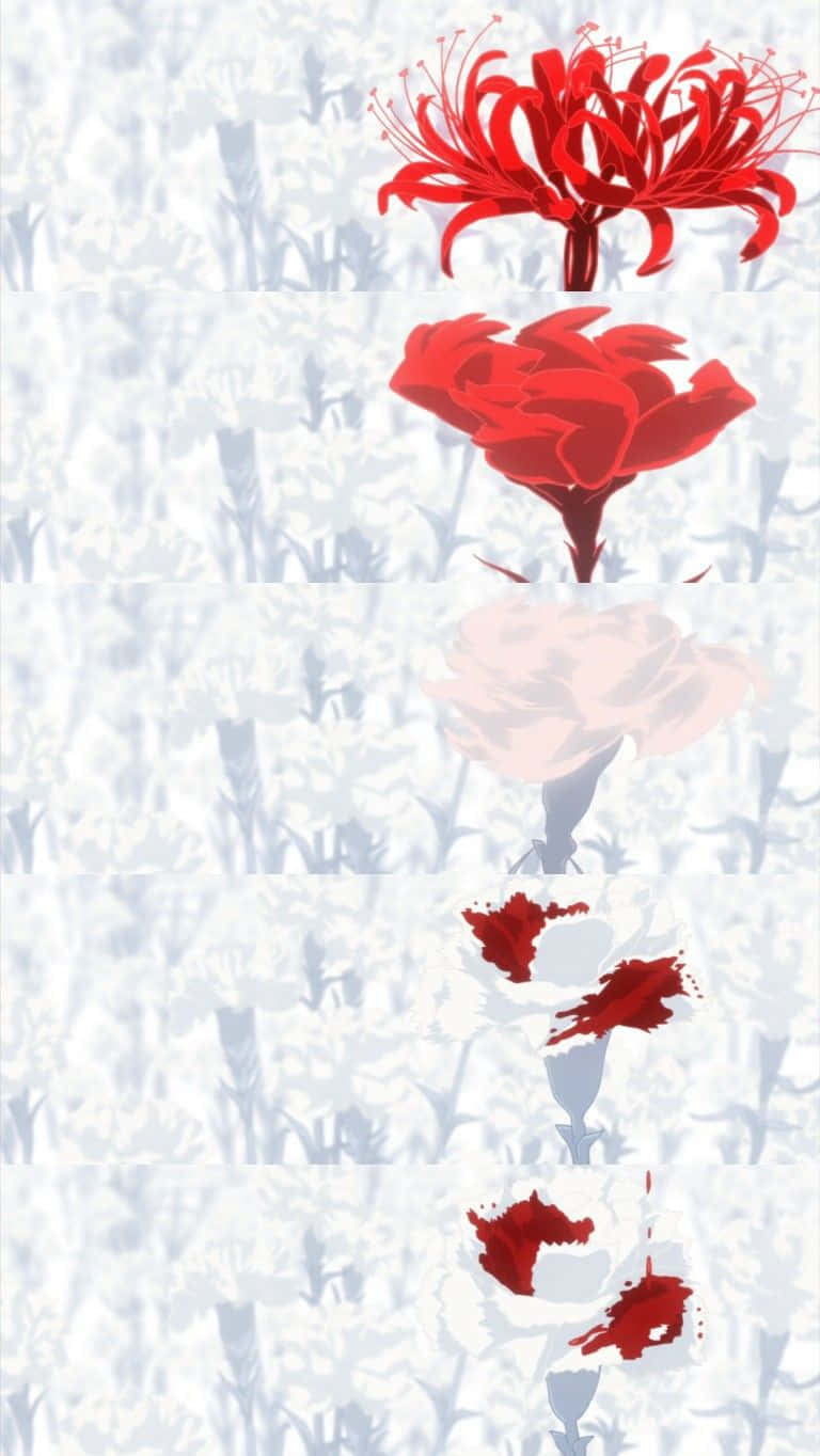Enmystisk Blomma Blommar I Tokyo Ghoul-världen. Wallpaper