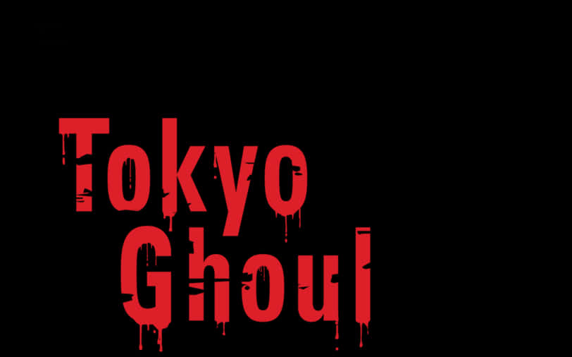 Tokyo Ghoul Logo Red Black Background PNG