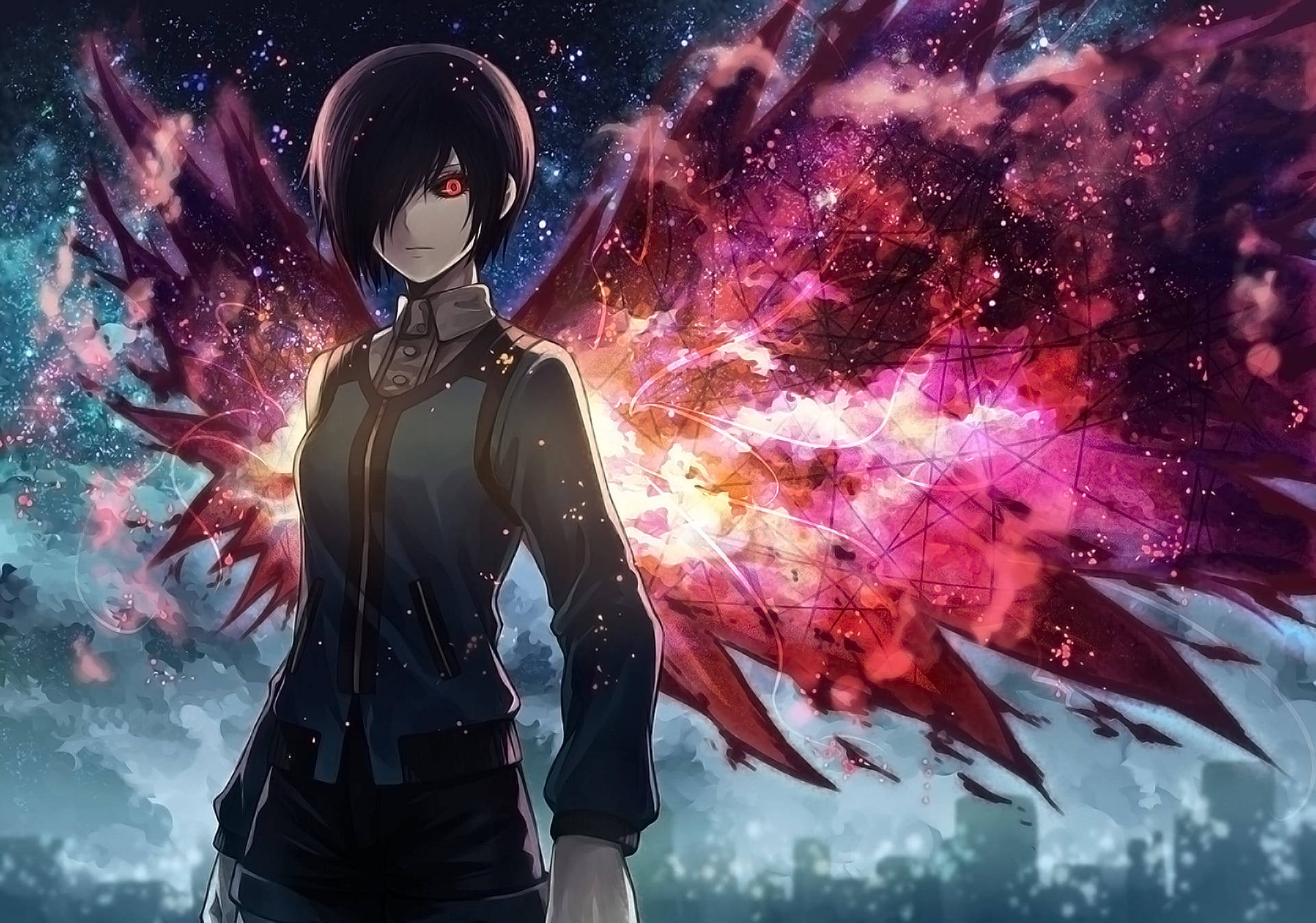 Tokyo Ghoul Touka With Wings