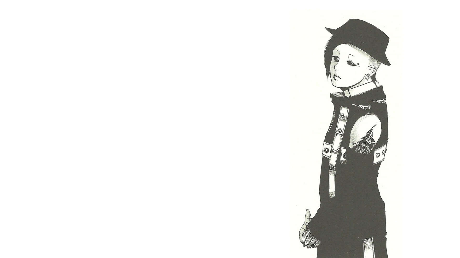 Mysterious Gaze of Uta from Tokyo Ghoul Wallpaper