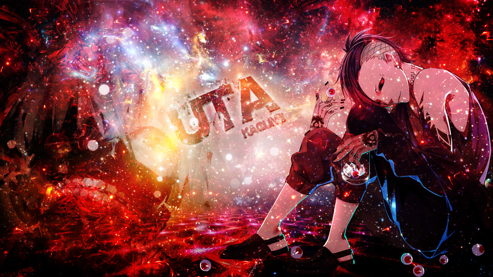 Mysterious and Alluring, Tokyo Ghoul Uta Portrait Wallpaper