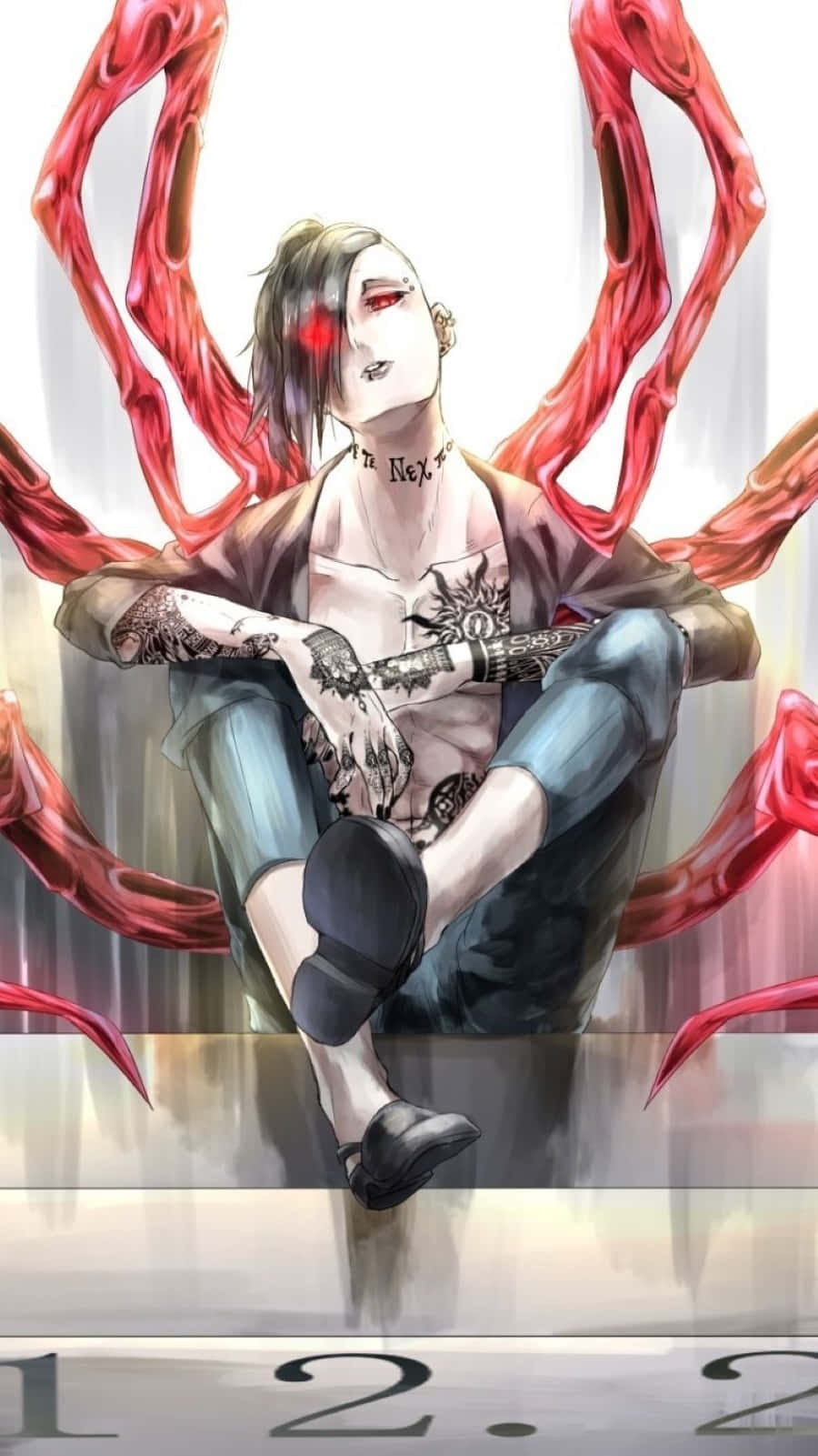 Intriguing portrait of Uta from Tokyo Ghoul Wallpaper