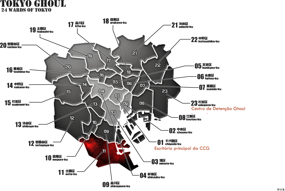 Tokyo Ghoul Wards Map PNG