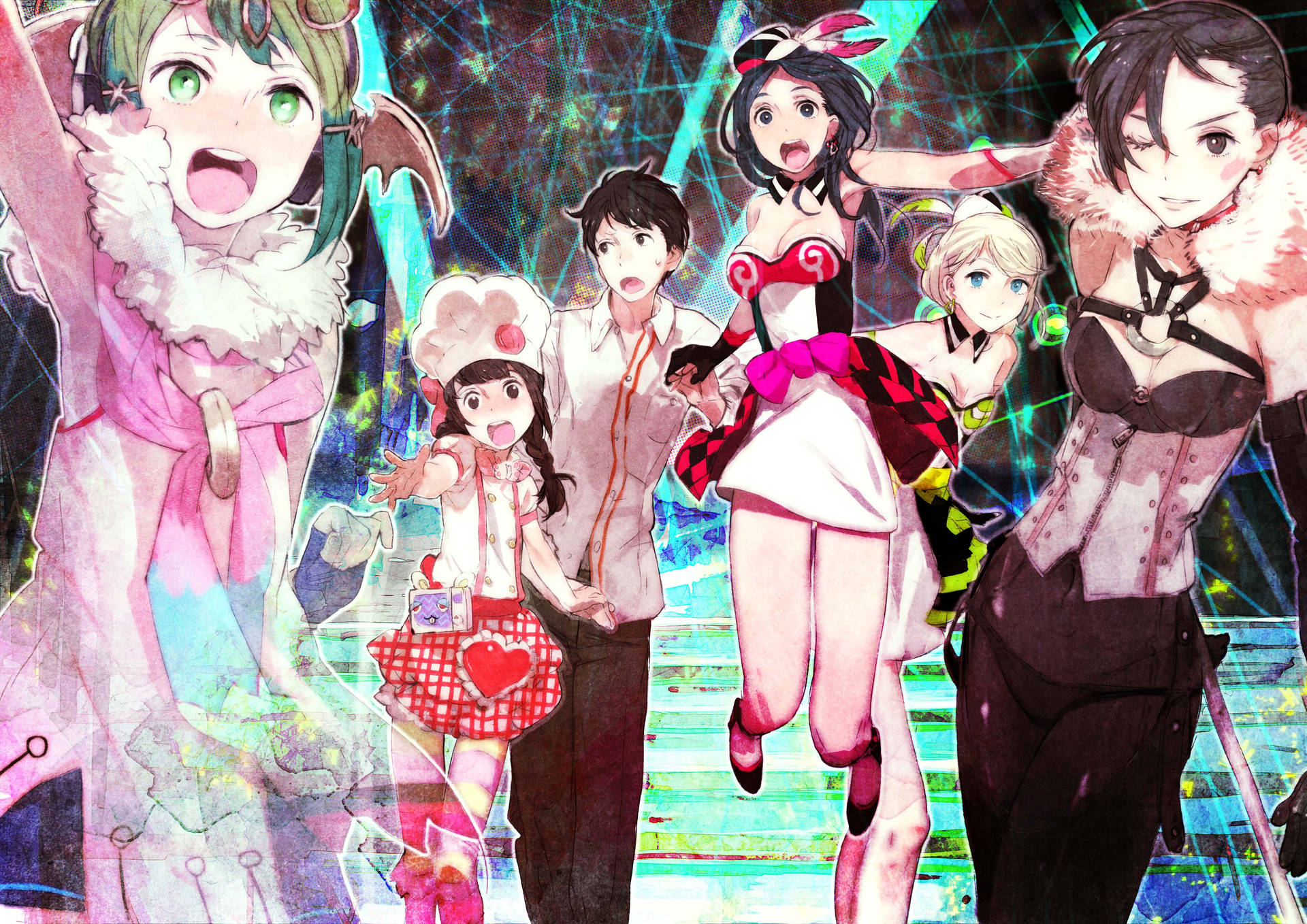 Tokyo Mirage Sessions Cute Female Characters Wallpaper
