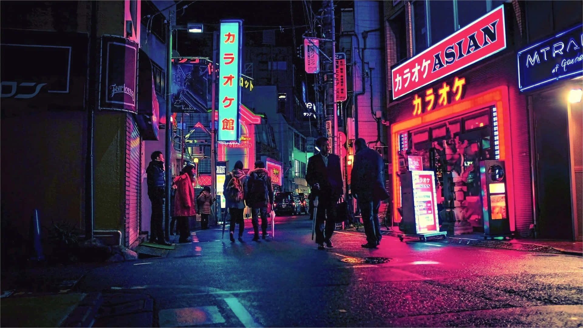 No matter the hour, lights light up the night in Tokyo