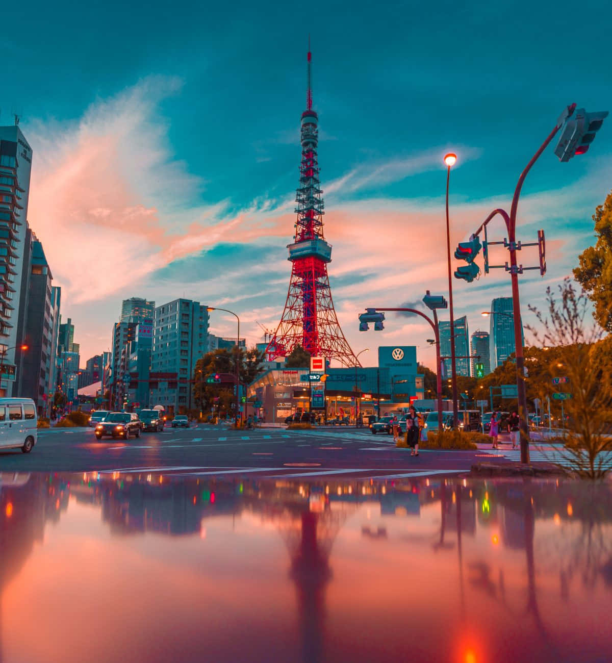 Genießensie Die Schönheit Der Nächtlichen Skyline Von Tokio