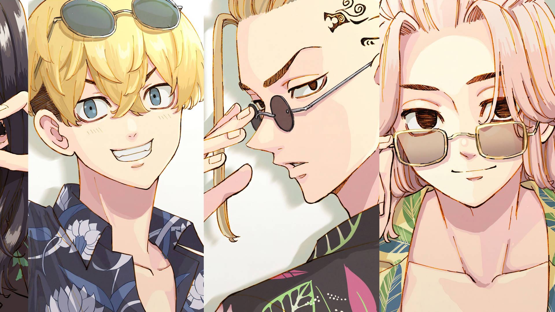 Tokyorevengers Manga Charaktere In Sommerkleidung Wallpaper