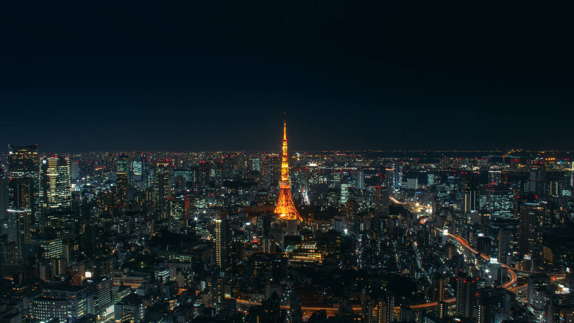 Tokyo Tower City Lights Wallpaper