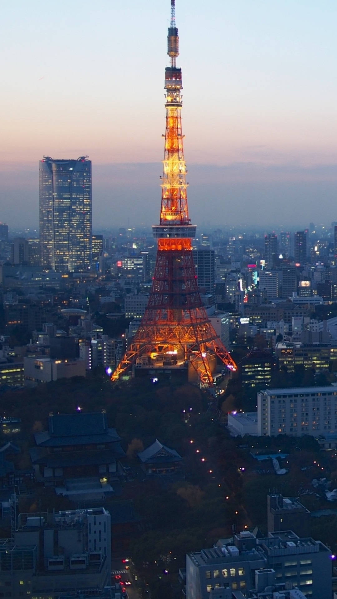 Tokyo Tower Night Sky Top Iphone Hd