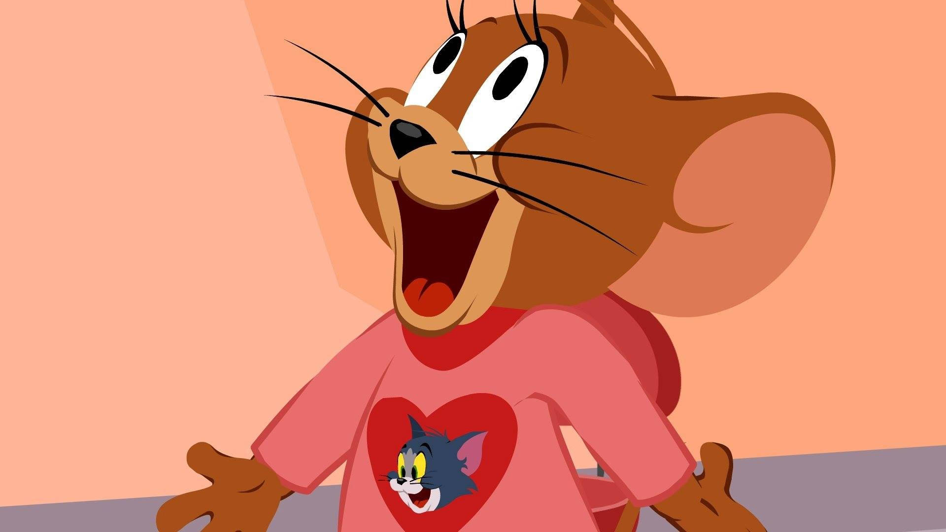 Tom And Jerry 4k Red Shirt Wallpaper