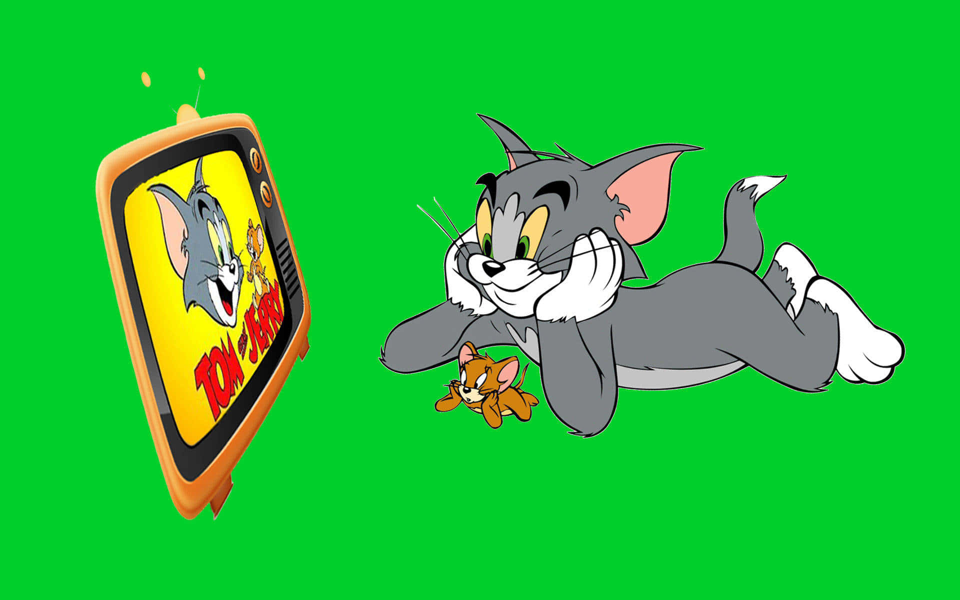 Tom And Jerry Enjoying A Fun Chase