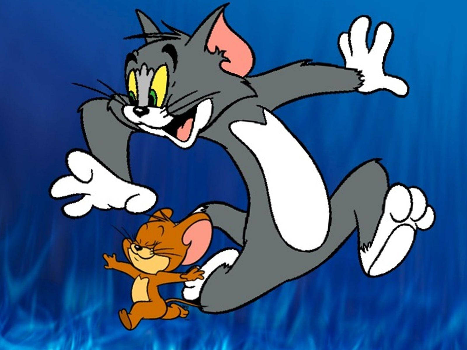 Tom And Jerry Cartoon Fiery Blue