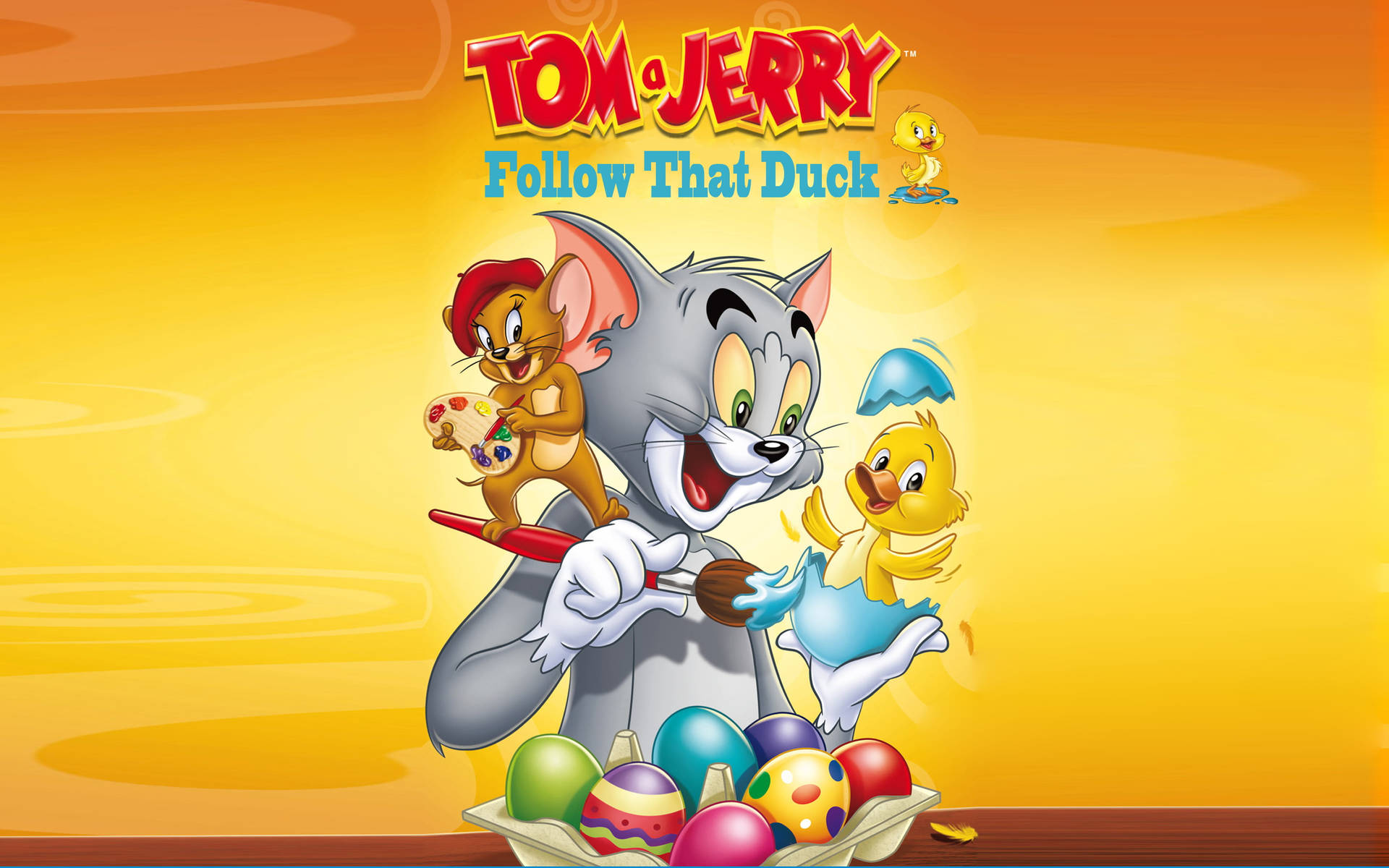 Tom Og Jerry Cute Duck Wallpaper