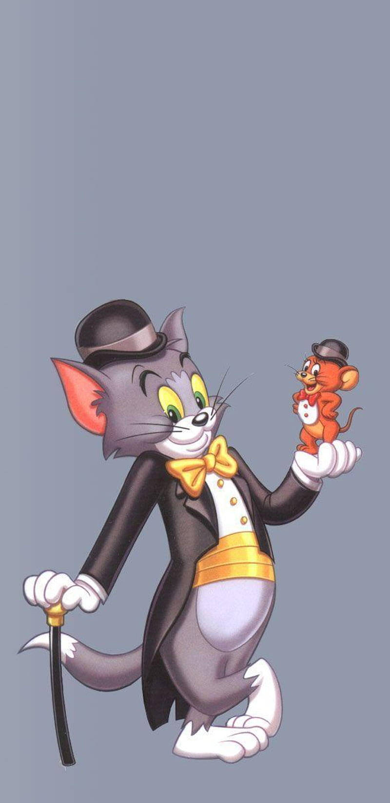 Tom And Jerry Cute Gentlemen Wallpaper