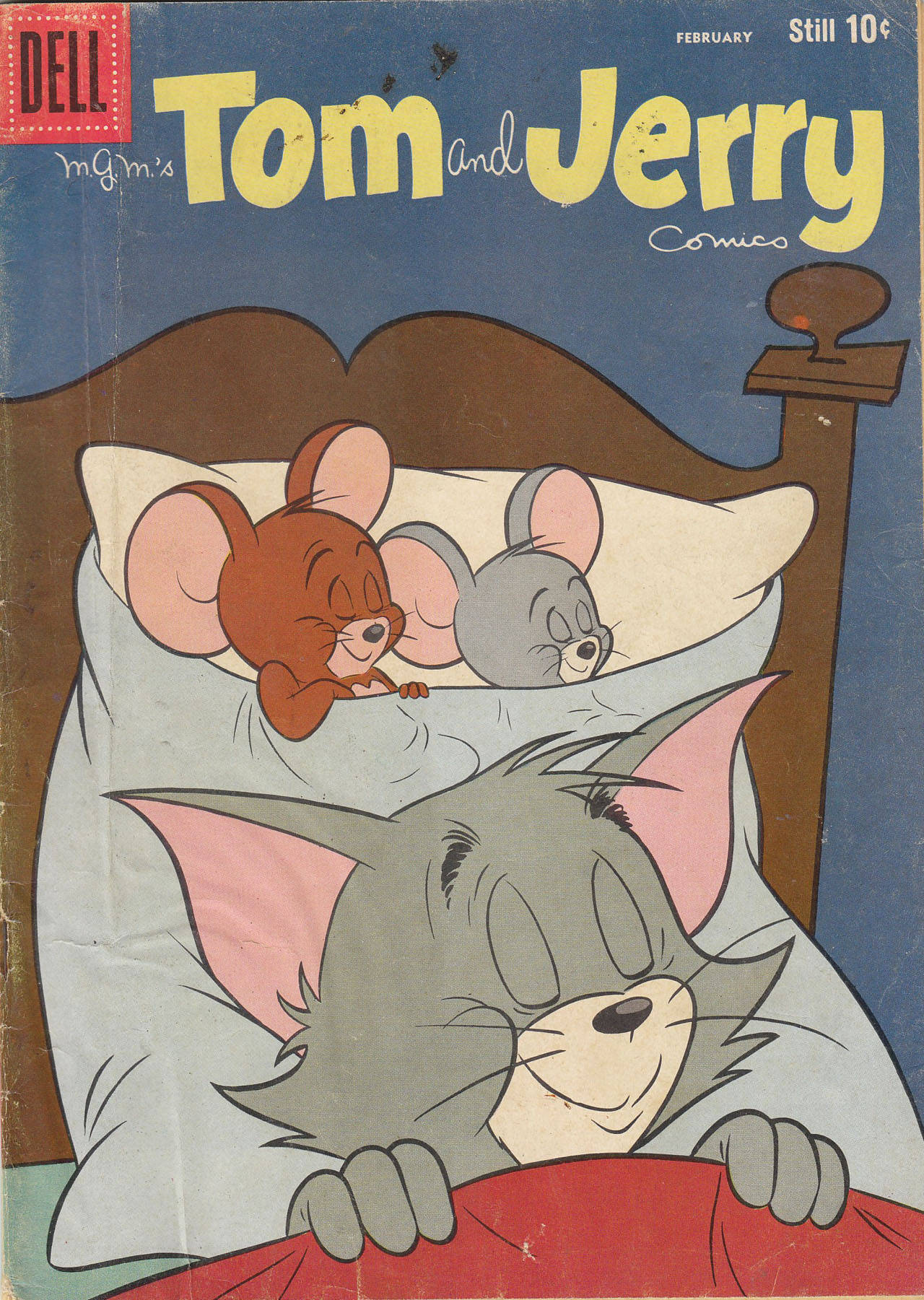 Tom og Jerry sød sovende tapet. Wallpaper