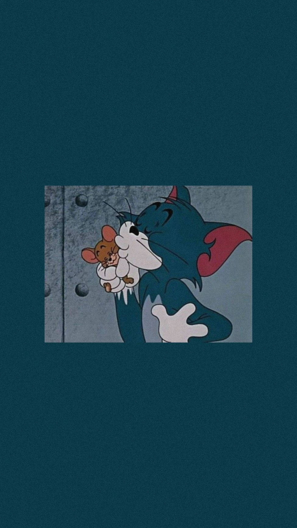 Download Tom And Jerry Cute Smooch Wallpaper | Wallpapers.com