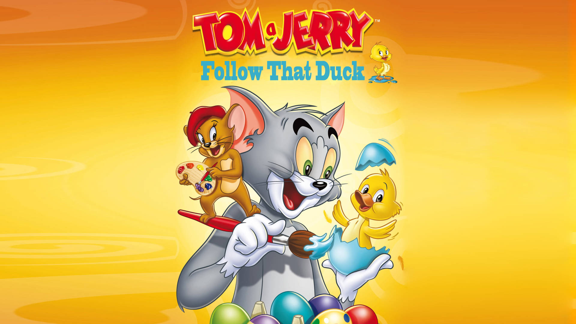 Tom And Jerry Follow That Duck Wallpaper