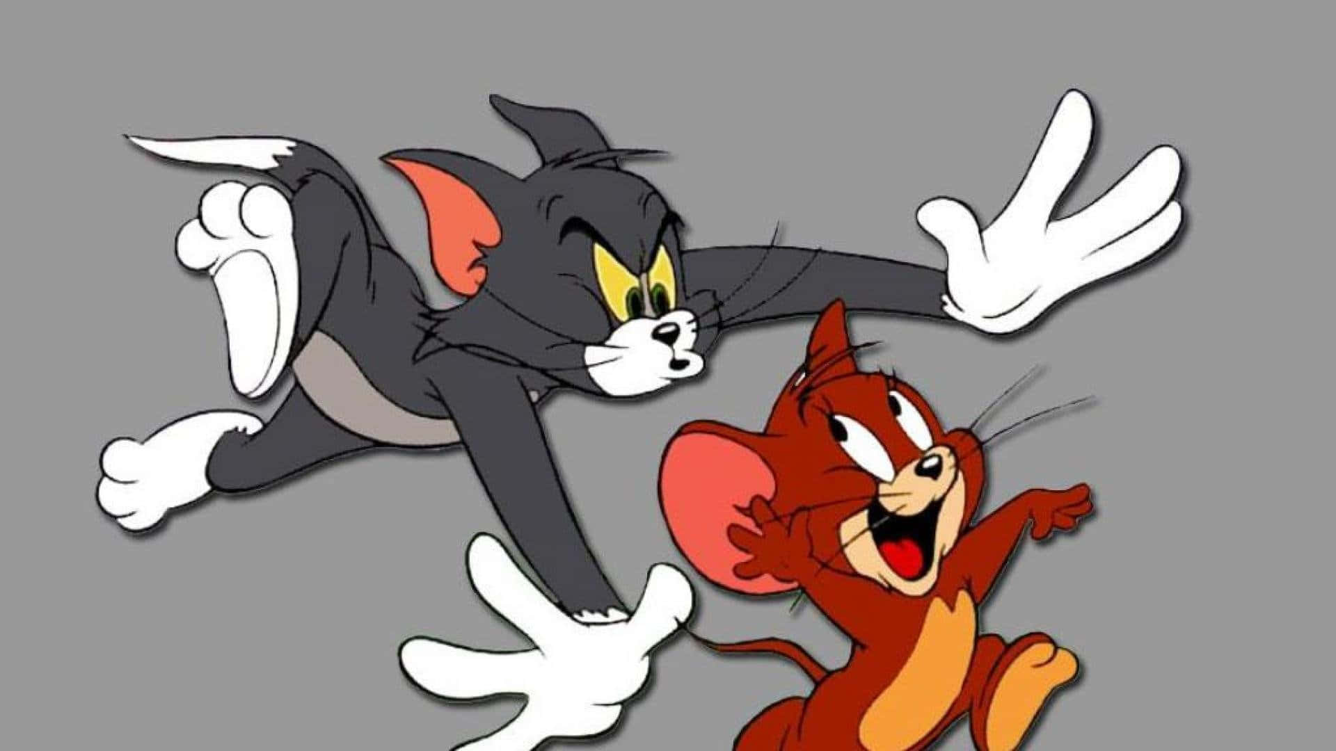 Tom and Jerry in an uproarious fight! Wallpaper