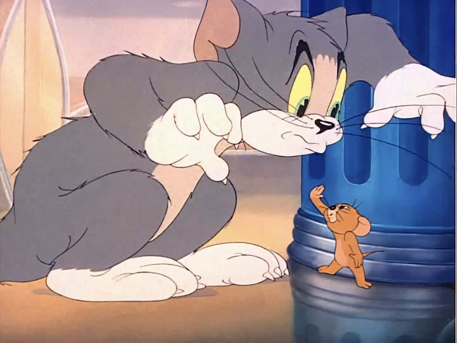 Vægttap Af Tom og Jerrys Sjove Poter Wallpaper