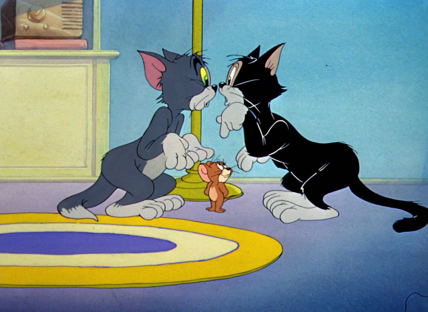 Tom og Jerry er altid ude på nogle sjove antik! Wallpaper