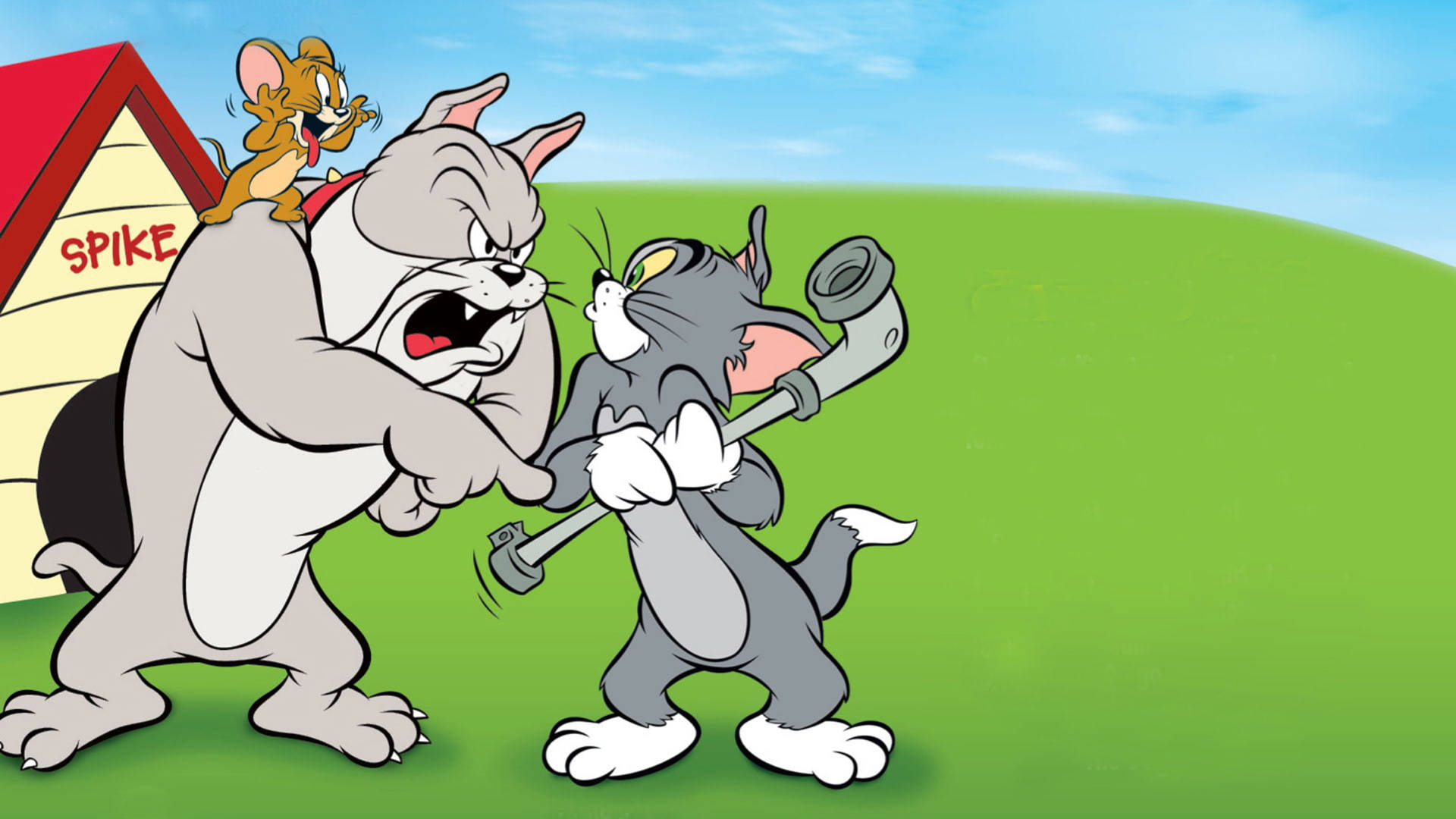 Tom And Jerry In The Dog House Background
