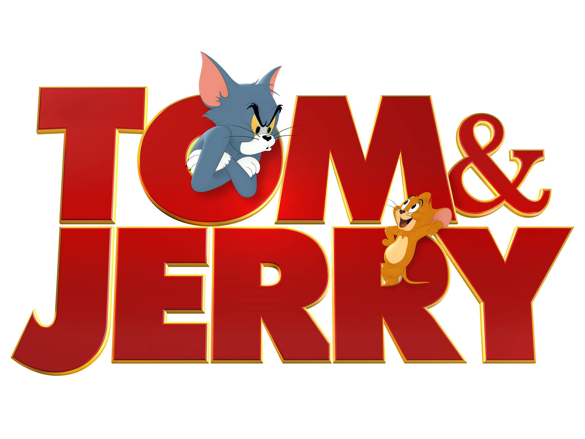 Download Tom And Jerry iPhone Typography Wallpaper | Wallpapers.com