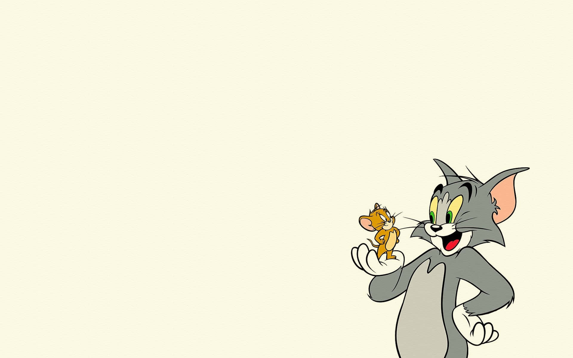 Tomy Jerry Intentan Sobrepasarse El Uno Al Otro.