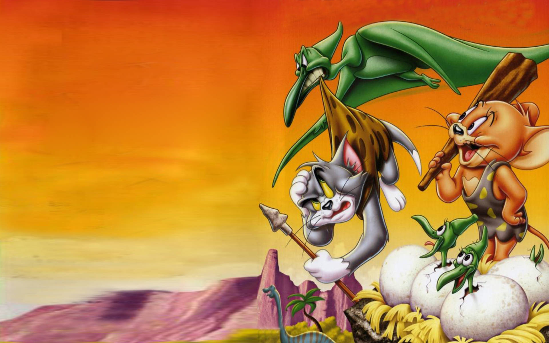 Tom And Jerry With Gargoyle 4k Background