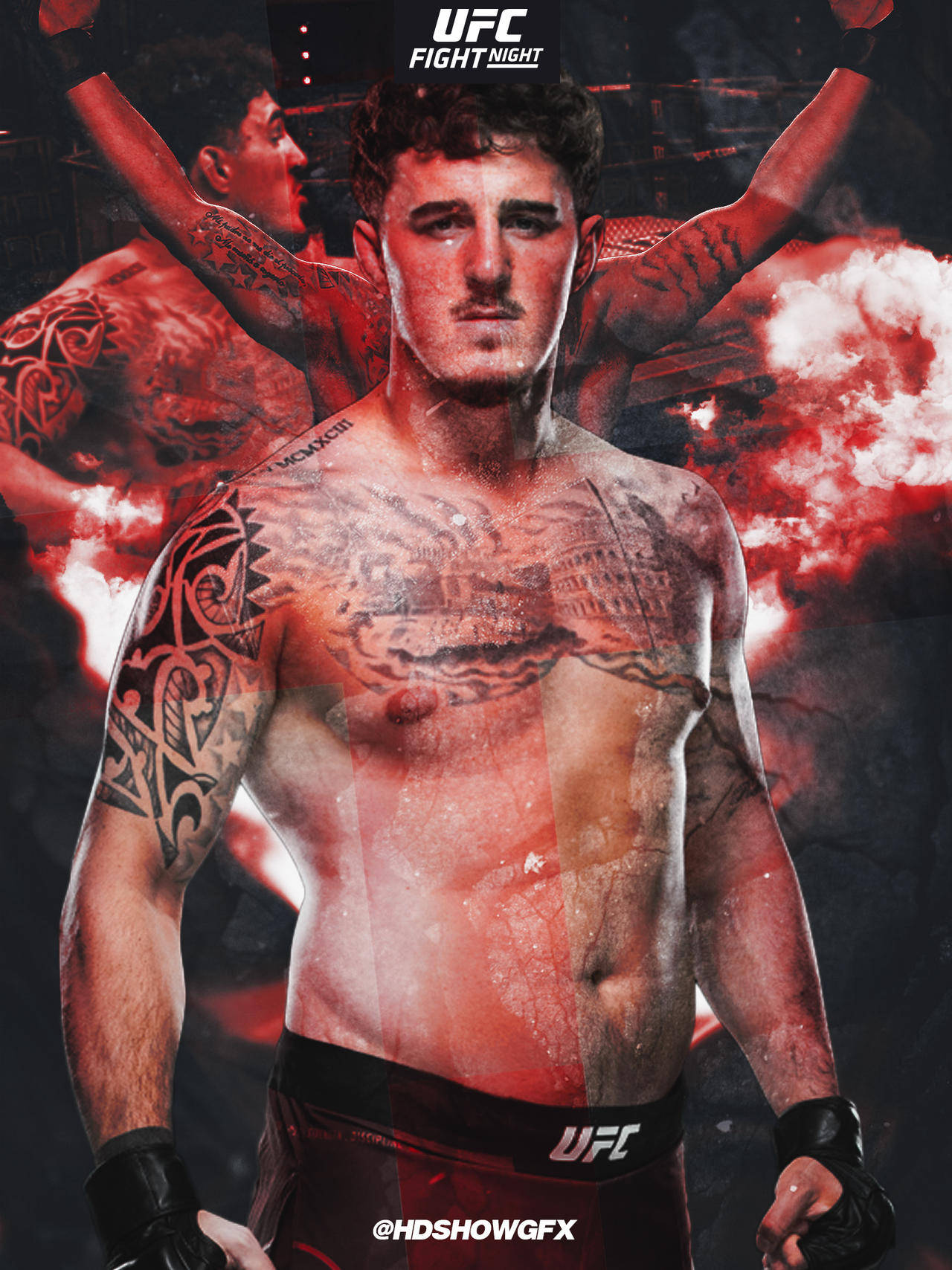 Tom Aspinall UFC Poster Wallpaper