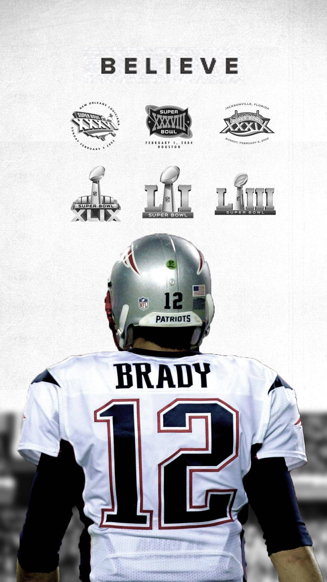 Tom Brady White Patriots Jersey Wallpaper