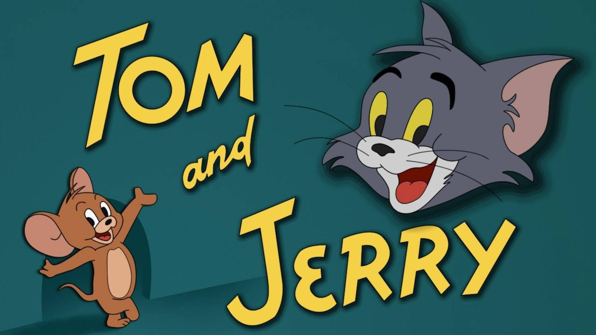 Tom Cat With Little Mouse Jerry Wallpaper