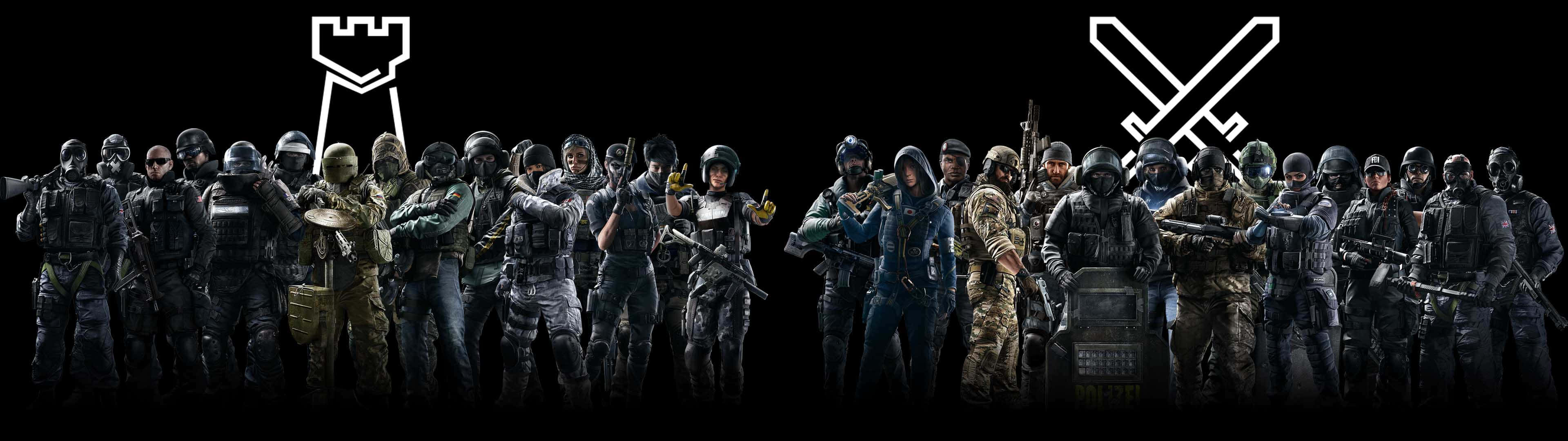 A Group Of Soldiers Standing In Front Of A Black Background Wallpaper