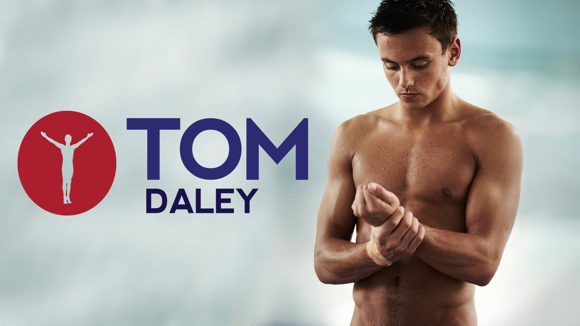 Tom Daley Logo Tapet: Se de cool og unikke design med den britiske dykker Tom Daley logo! Wallpaper