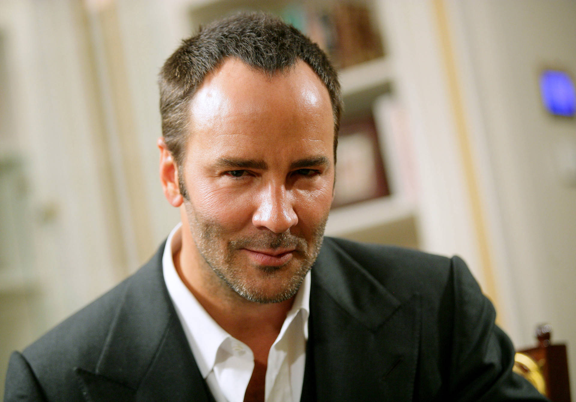 Tom Ford During Interview Background