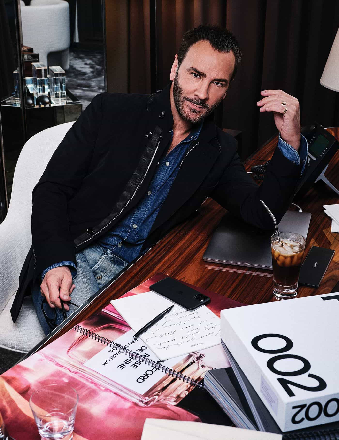 Tom Ford In Office Wallpaper