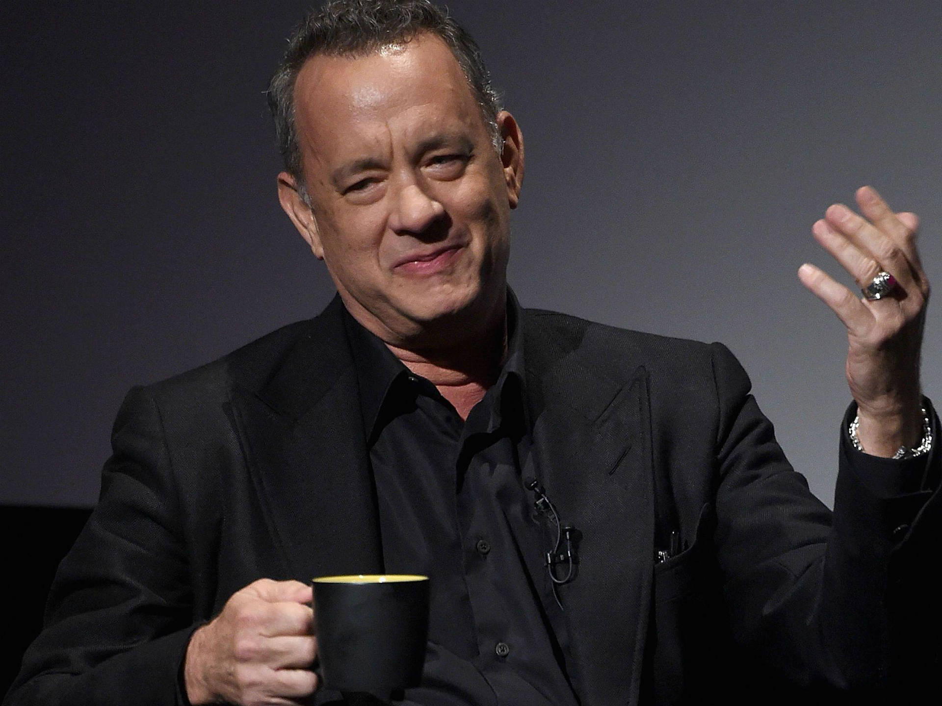 Tom Hanks All Black Suit
