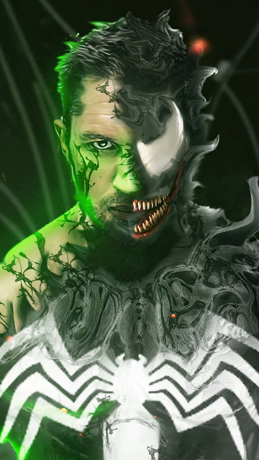 Tom Hardy as Venom - Unstoppable Duo Wallpaper
