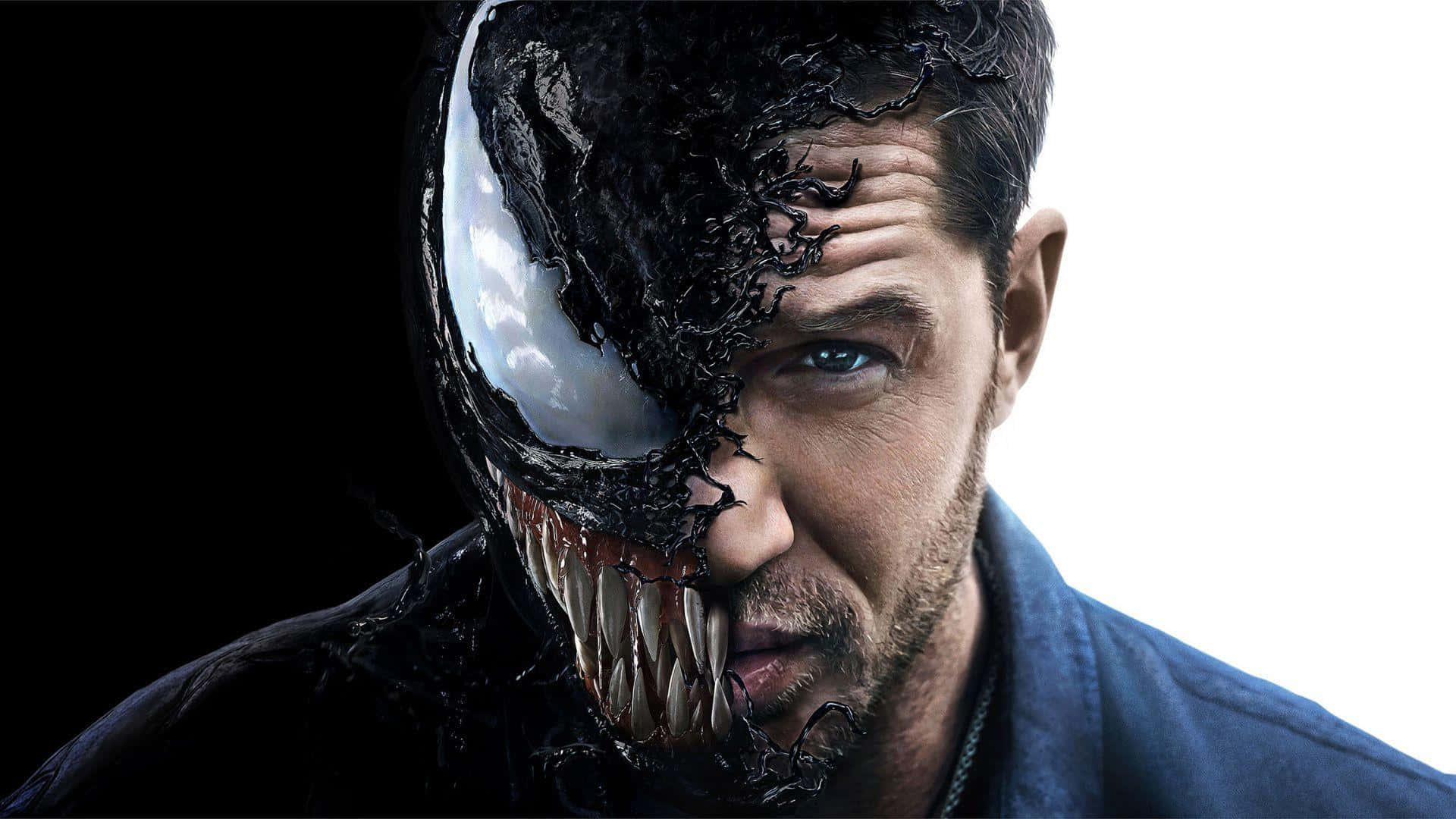 Tom Hardy as Venom in action Wallpaper