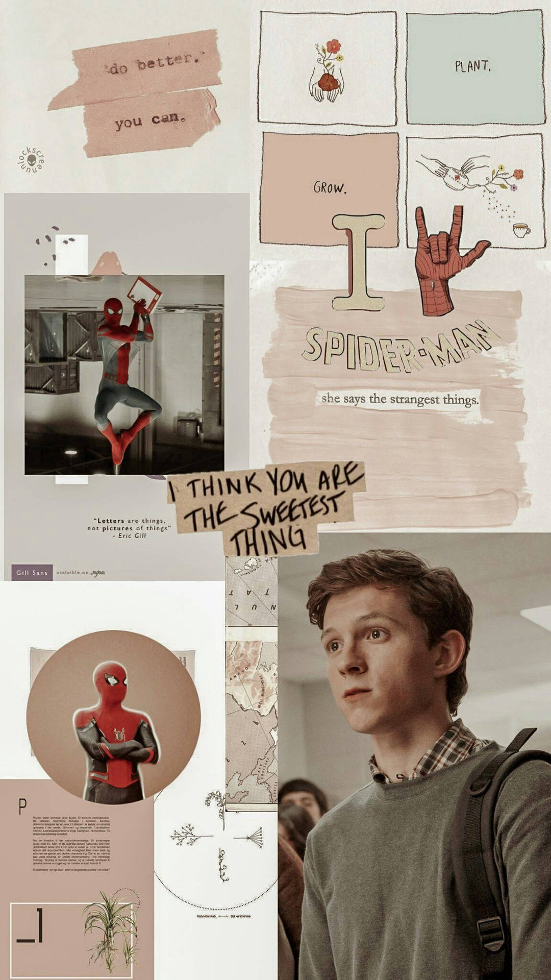Tom Holland Aesthetic Collage