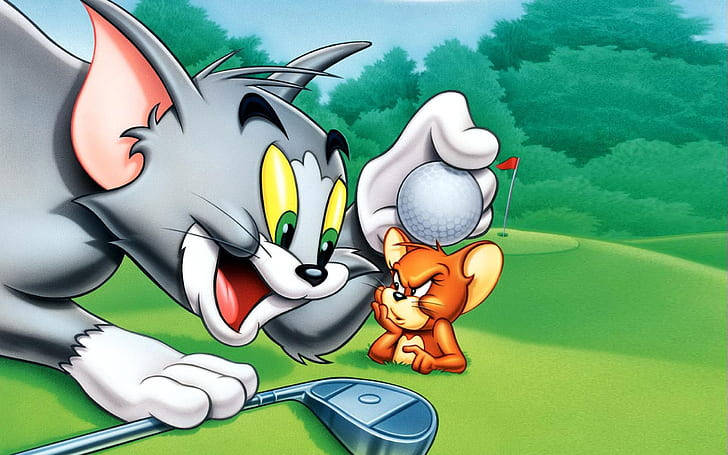 Tom & Jerry Fuld Skrivebordsskærm HD Wallpaper Wallpaper
